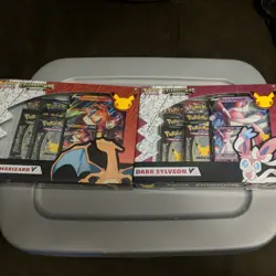 Pokemon Celebrations Dark Sylveon V & Lance's Charizard V Box lot of 2 - Image 2