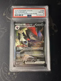 N's Zoroark ex 185/159 Pokemon Journey Together SIR PSA 8 - Image 1