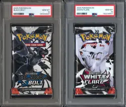 Pokemon Scarlet&Violet Black Bolt White Flare SEALED Booster Pack PSA 10 GEM MT - Image 1