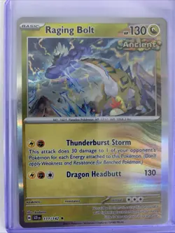 Raging Bolt 111/142 Holo Rare Pokemon Stellar Crown SCR Near Mint or Better - Image 1