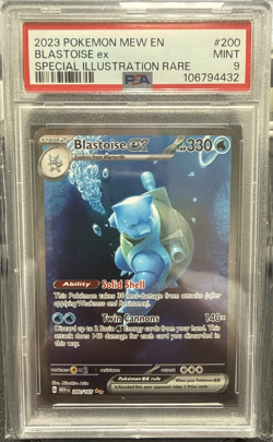 2023 Pokemon 200/165 Blastoise ex SV 151 SIR PSA 9 - Image 1