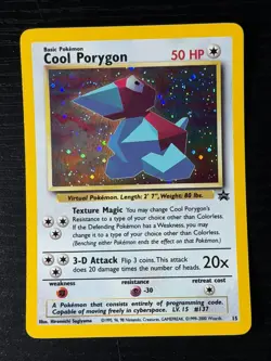 Pokemon TCG Cool Porygon Black Star Promo Holo Foil Near Mint NM - SWIRL - Image 1