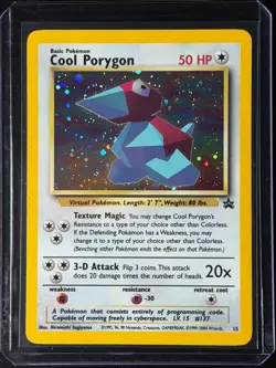 Pokemon TCG Cool Porygon Black Star Promo Holo Foil Near Mint NM - SWIRL - Image 4