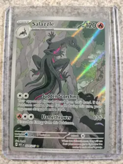 POKEMON ASCENDED HEROES IR SALAZZLE FULL ART ILLUSTRATION RARE 224/217 ENGLISH - Image 1