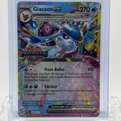 Pokemon TCG Prismatic Evolutions Glaceon #026/131 Stamped Promo LP+ - Image 1