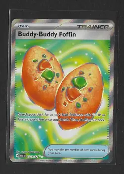 Buddy-Buddy Poffin 167/132 Ultra Rare Mega Evolution Pokemon - Image 1