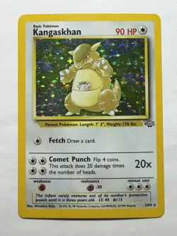 Pokemon TCG Kangaskhan Holo Rare Card 5/64 Jungle Set - Image 1
