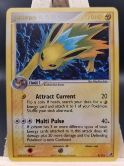 Jolteon 8/115 - Pokemon - Reverse Holo Stamped - Unseen Forces - (LP) - Image 3