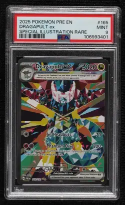 Dragapult ex Special Illustration Rare Pokemon Prismatic Evolutions PRE PSA 9 - Image 1