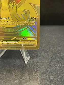 Mega Charizard X ex 130/094 Pokemon Phantasmal Flames Hyper Rare Holo NM - Image 5