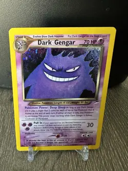 Pokemon Neo Destiny Holo Rare Dark Gengar Card TCG #6/105 - Image 1