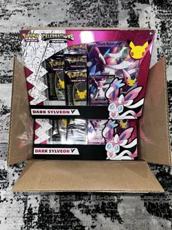 Pokemon TCG: Celebrations Dark Sylveon V Collection Box 5x - Image 2