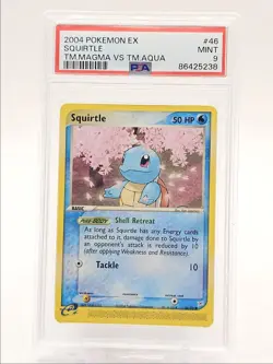 SQUIRTLE 2004 POKEMON EX TEAM MAGMA VS TEAM AQUA COMMON 46/95 PSA 9 Q0004 - Image 1