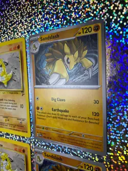 Pokemon TCG Regular: Unlimited Base Set 2 91/130 Sandshrew; 098/167 Sandslash - Image 3