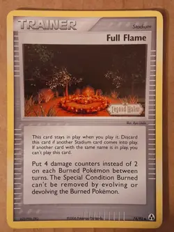 Pokemon Full Flame 74/92 Legend Maker Reverse Stamped Holo NM-Mt See Pictures - Image 1