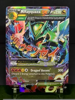 Pokemon M Rayquaza EX 61/108 XY Roaring Skies Holo - NM (Delta Wild) - Image 2