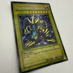 Yu-Gi-Oh! Tri-Horned Dragon LOB-E000 1st Edition - Image 2