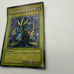 Yu-Gi-Oh! Tri-Horned Dragon LOB-E000 1st Edition - Image 3