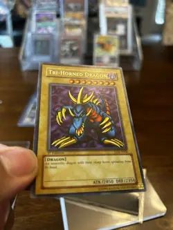Yu-Gi-Oh! Tri-Horned Dragon LOB-E000 1st Edition - Image 2