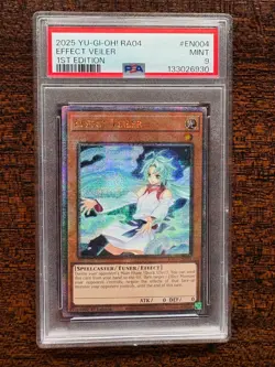 2025 YU-GI-OH! Effect Veiler 1st Edition Quarter Century SR RA04-EN004 PSA 10! - Image 1