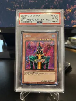 Yugioh Jinzo 25th Anniversary PSV-EN000 PSA 6 - Image 1