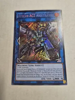 Yugioh! 1x Rescue-ACE Arbitrator BPRO-EN051 Secret Rare 1st Ed NM - Image 1