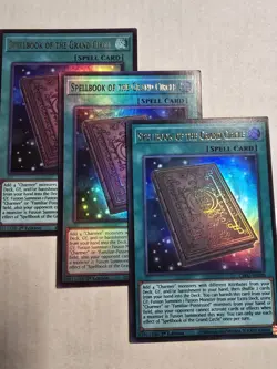 3x Spellbook of the Grand Circle 1st Edition Ultra Rare CH02-EN028 Yu-Gi-Oh! - Image 1