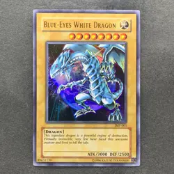 NM Blue-Eyes White Dragon JMP-001 Ultra Rare YuGiOh 530 - Image 1