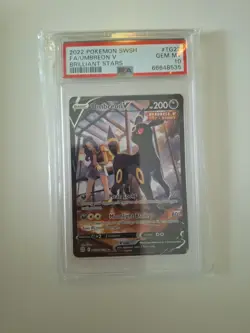 Umbreon V TG22/TG30 Pokemon TCG Brilliant Stars Full Art Graded PSA 10 Gem Mint - Image 1