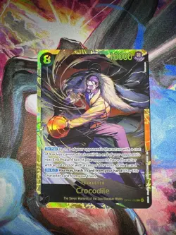 Crocodile (Foil) OP14-120 (SEC) One Piece Card Game The Azure Sea's Seven (OP14) - Image 1
