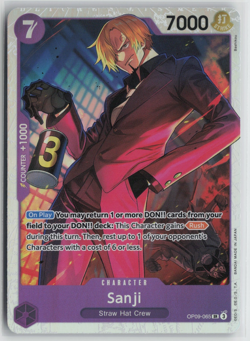 One Piece TCG Sanji SR OP09-065 Emperors in the New World English - Image 1
