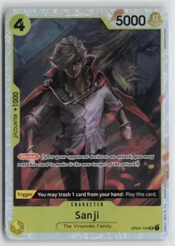 One Piece TCG Sanji (Reprint) SR OP04-104 Kingdoms of Intrigue English - Image 1