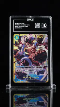 Monkey.D.Luffy OP11-118 ONE PIECE Tcg Secret Rare TAG 10 - Image 1