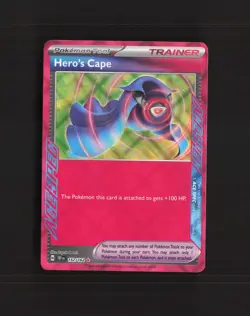 Hero's Cape 152/162 Temporal Forces ACE SPEC Rare Holo Pokemon Card NM - Image 1