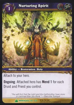 World of Warcraft TCG Nurturing Spirit - Wrathgate 100/220 - Image 1