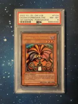Yu-Gi-Oh! 2002 EXODIA THE FORBIDDEN ONE ULTRA RARE 1ST EDITION LDB-P124 PSA 8 - Image 1