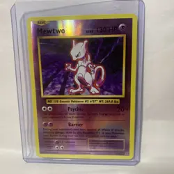 Pokemon Mewtwo TCG Reverse Holo Rare Card 51/108 Evolutions Near Mint NM - Image 1