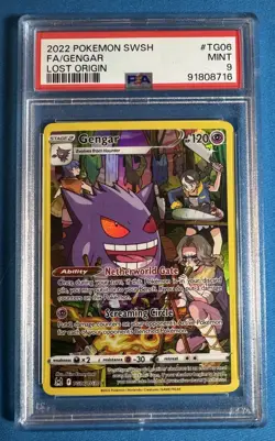 👻 GENGAR 👀 PSA 9 👀 2022 Pokemon SWSH Lost Origin TG06/TG30 Trainer Gallery 📈 - Image 1