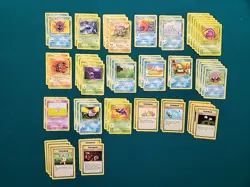 Pokemon TCG-Lot of 58 Common and Uncommon Cards -Fossil Set-WOTC 1999 LP - Image 1