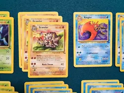 Pokemon TCG-Lot of 58 Common and Uncommon Cards -Fossil Set-WOTC 1999 LP - Image 3