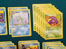 Pokemon TCG-Lot of 58 Common and Uncommon Cards -Fossil Set-WOTC 1999 LP - Image 4