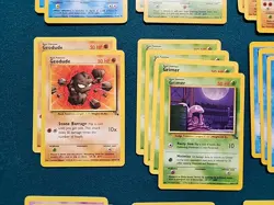 Pokemon TCG-Lot of 58 Common and Uncommon Cards -Fossil Set-WOTC 1999 LP - Image 5