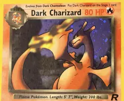 Dark Charizard Holo 4/82 - Team Rocket - LP - Vintage Pokemon Card - Image 2