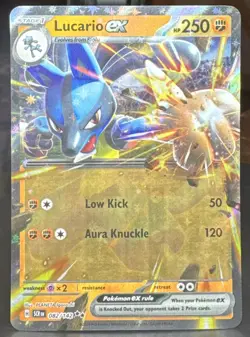 Pokemon Pokemon TCG Lucario ex 082/142 Sv07: Stellar Crown Double Rare Holo Card - Image 1