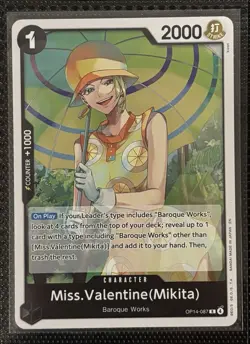 Miss Valentine OP14-087 R One Piece The Azure Sea’s Seven Foil Card - Image 1