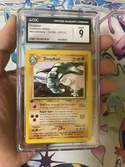 Donphan 21/111 Neo Genesis 1st Edition CGC Mint 9-Pokemon Card (2000) - Image 1