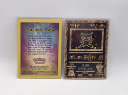 Ancient Mew Pokemon Movie Promo Holo Card (2000) + Original Description Insert - Image 1