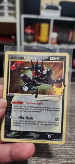Pokemon TCG Greninja Gold Star SWSH144 25th Celebrations Promo Card - Image 2