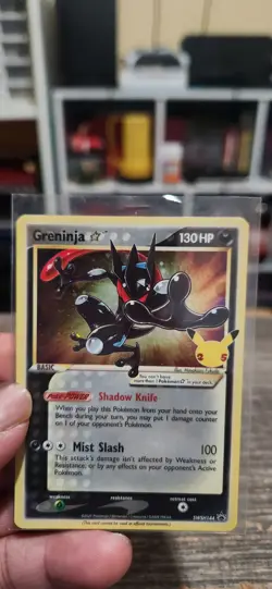 Pokemon TCG Greninja Gold Star SWSH144 25th Celebrations Promo Card - Image 3