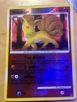 Vulpix Reverse Holo Secret Rare SH6 Pokemon Platinum Level 20 Energy Card - Image 2